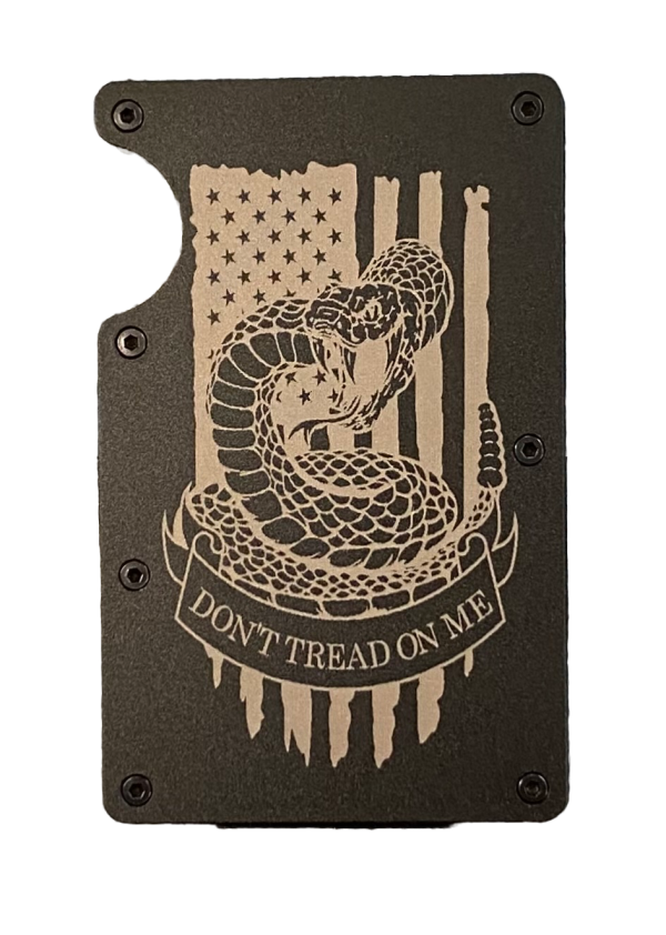 Don't Tread on Me Snake American Flag RFID Protection