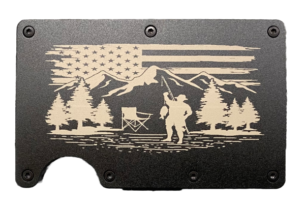 Camping & Fishing American Flag RFID Protection