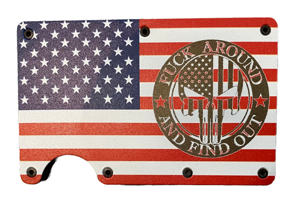 FA&FO Punisher American Flag RFID Protected