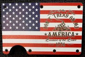 Don't Tread on Me American Flag RFID Protected
