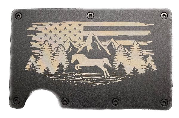 Horse American Flag RFID Protection