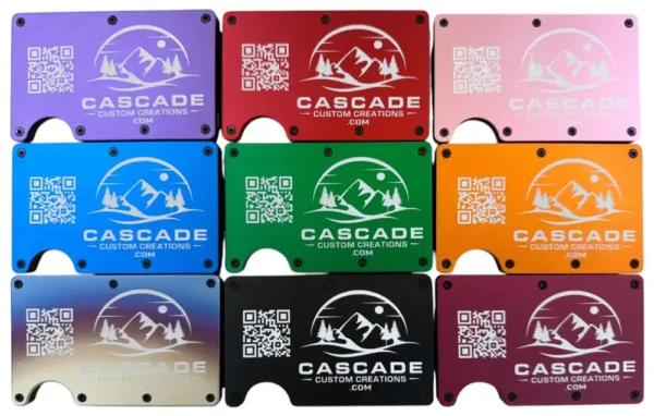 Laser Engraved Metal Wallets
