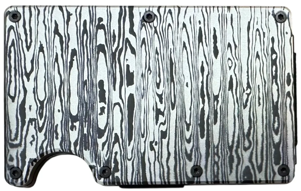 Damascus steel wallet