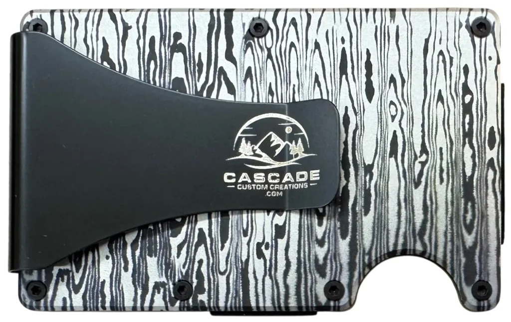 Damascus steel wallet