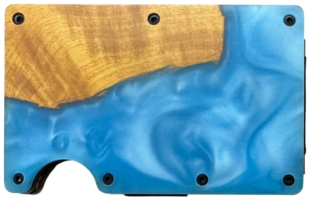 Light Blue Epoxy Wallet