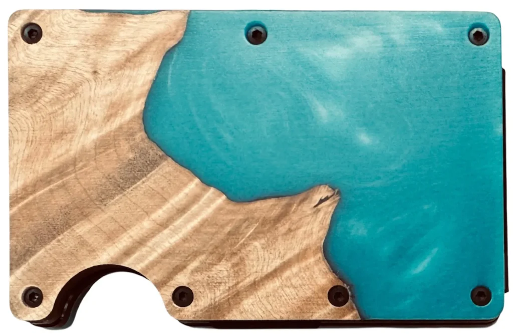 Teal Epoxy Wallet