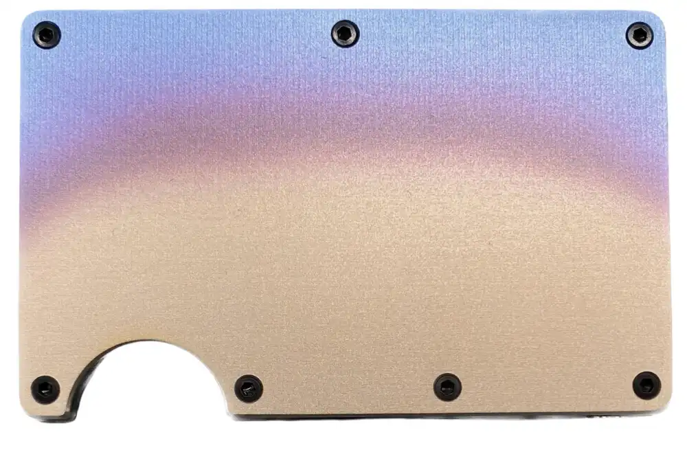 titanium rainbow wallet