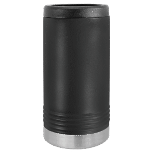 Black insulated slim can holder for tall skinny cans